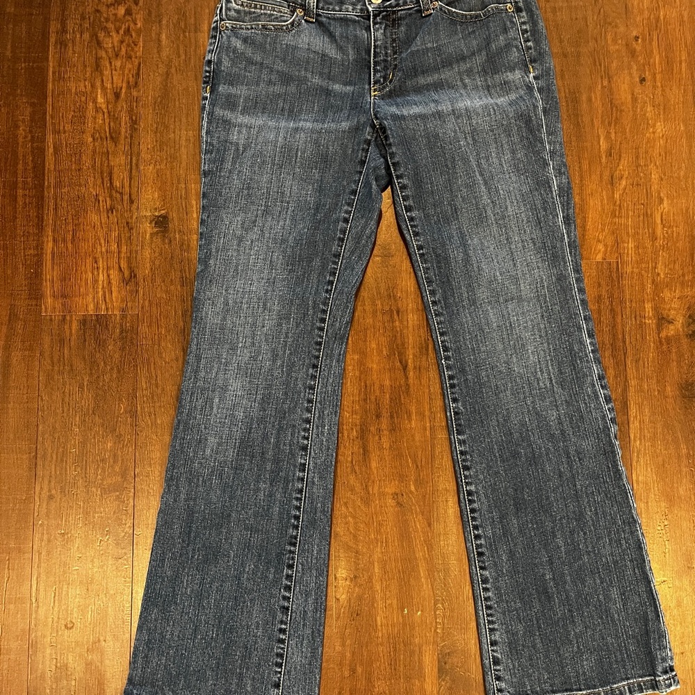 Ann Taylor Curvy Fit Lindsay Waist Jeans Size 6 Womens Blue Stretch Denim - Picture 1 of 5